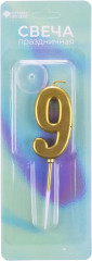 Свеча для торта «Цифра 9» - Фото 1