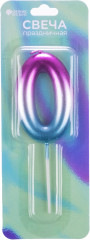 Свеча для торта «Цифра 0» - Фото 1