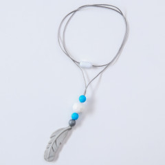 Бусы-прорезыватели «Перышко» - Фото 3