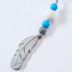 Бусы-прорезыватели «Перышко» - Фото 4