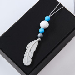 Бусы-прорезыватели «Перышко» - Фото 5