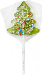Карамель леденцовая на палочке «Елка-Снеговичок» - Фото 1