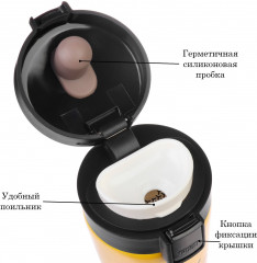 Термокружка «Осторожно кофеактивность» - Фото 2