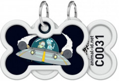 Адресник для собак и кошек с QR-паспортом «Рик и Морти 1» - Фото 1