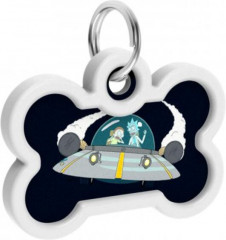 Адресник для собак и кошек с QR-паспортом «Рик и Морти 1» - Фото 2