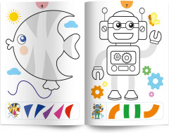 Раскраска с наклейками «Давай играть!» - Фото 1