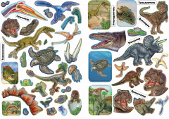 Книга с наклейками «Динозавры» - Фото 2