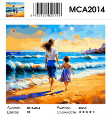 Картина по номерам «Прогулка по берегу» - Фото 2