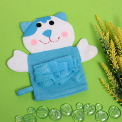 Мочалка-варежка детская «Котёнок Грей» - Фото 1