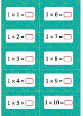 Таблица умножения и деления. Карточки-сорбонки для школьников - Фото 1