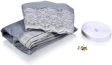 Сетка-штора на дверь противомоскитная (2 шт, 45х210 см)