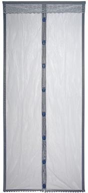 Сетка-штора на дверь противомоскитная (2 шт, 45х210 см)