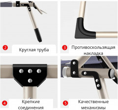 Раскладушка с регулируемым подголовником - Фото 7