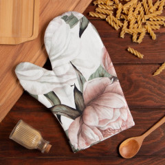 Варежка-прихватка «Пионы» - Фото 1