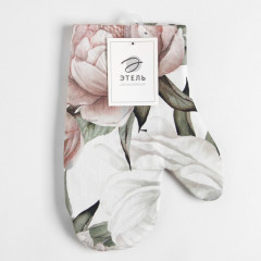 Варежка-прихватка «Пионы» - Фото 3