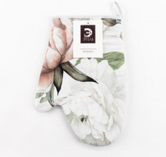 Варежка-прихватка «Пионы» - Фото 4