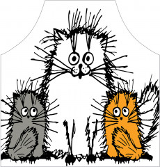 Фартук «Мохнатые коты» - Фото 2