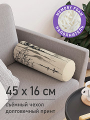 Подушка декоративная «Прогулка на лодке в Японии» - Фото 1