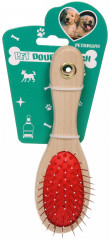 Расческа для собак и кошек массажная двухсторонняя «Лапки и царапки» - Фото 1