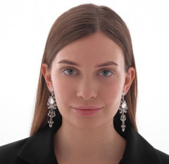 Клипсы «Ажур в стразах» - Фото 2