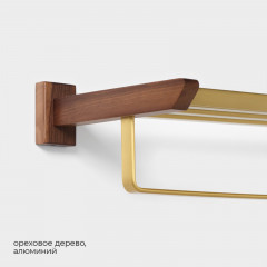 Полка с держателем для полотенец - Фото 2