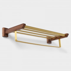 Полка с держателем для полотенец - Фото 4