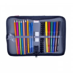 Пенал «Dump Truck», тип C, c наполнением, темно-коричневый - Фото 1