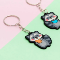 Брелоки парные «Еноты» - Фото 2