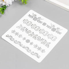 Трафарет «Мехенди. Бабочки, сердечки» - Фото 1