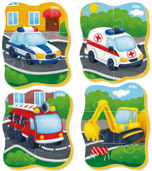 Пазл мягкий «Полезные машины» - Фото 1