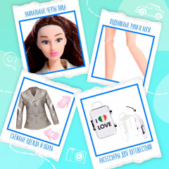 Кукла шарнирная с аксессуарами «Барбара в Милане» - Фото 3