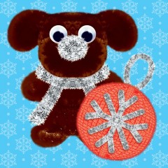 Игрушка из меховых палочек «Собачка с шаром» - Фото 1