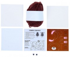 Игрушка из помпона «Собачка» - Фото 2