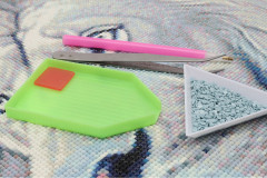 Мозаика алмазная «Белый лев» - Фото 3