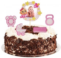 Топперы на торт с фоторамкой «Наша малышка» - Фото 1