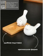 Набор для специй на подставке «Воробушки» - Фото 3