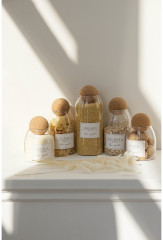 Банка для сыпучих продуктов с пробковой крышкой «Эко. Шар» - Фото 4