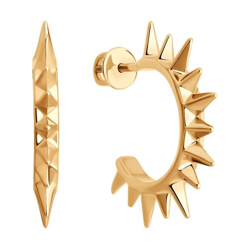 Серьги из золоченного серебра