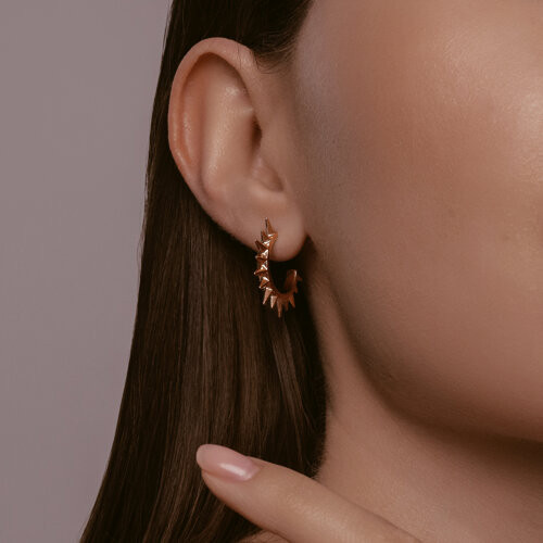 Серьги из золоченного серебра