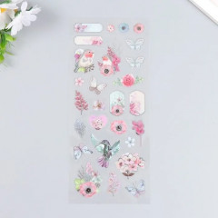 Набор наклеек «Птицы и цветы» - Фото 1