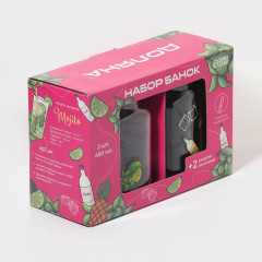 Набор банок с крышками и трубочками «Свежий бриз» - Фото 6