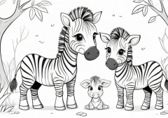 Книжка-раскраска «Весёлый Зоопарк» часть 2 - Фото 1