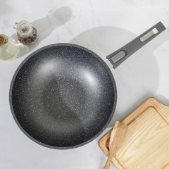 Сковорода-вок со съемной ручкой «Гранит» - Фото 1