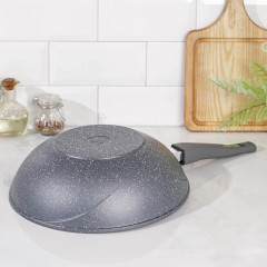 Сковорода-вок со съемной ручкой «Гранит» - Фото 2