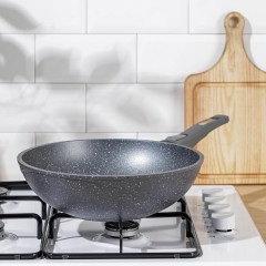 Сковорода-вок со съемной ручкой «Гранит» - Фото 6