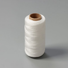 Нить кручёная двухпрядная, цвет белый - Фото 3