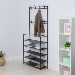 Стойка для одежды с полками для обуви - Фото 1