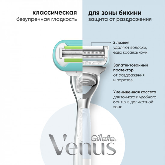 Кассеты для бритья сменные «Venus Satin Care»