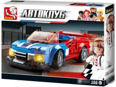 Конструктор «Спортивная машина сине-красная» - Фото 1