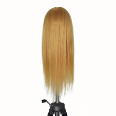 Манекен-голова 100% натуральный, русый, 45-50 см - Фото 3